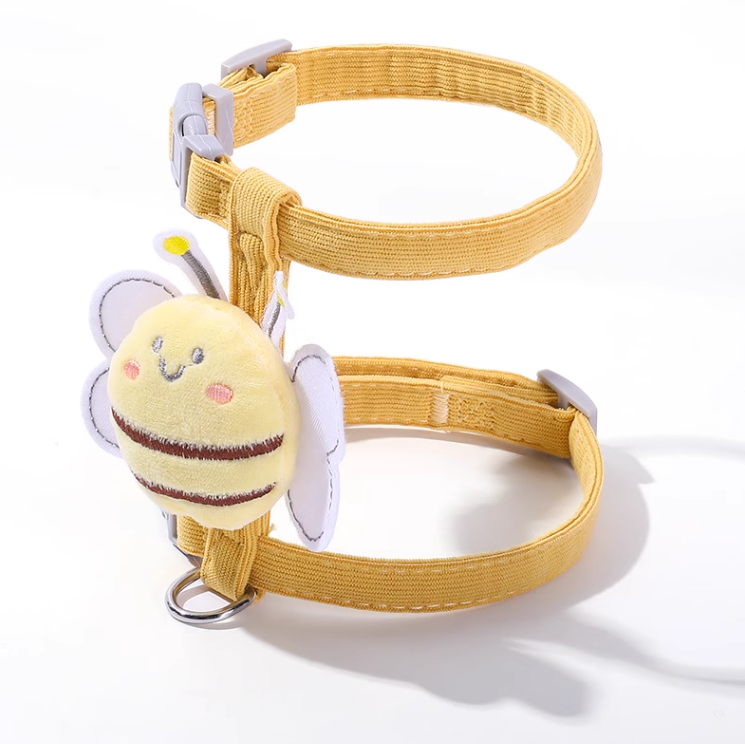 Bee Vest-Style Cat Leash – Escape-Proof and Neck-Friendly Design