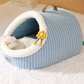 Cozy Winter Wrap-Around Cat Bed – Plush and Thickened for Extra Warmth