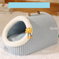 Cozy Winter Wrap-Around Cat Bed – Plush and Thickened for Extra Warmth