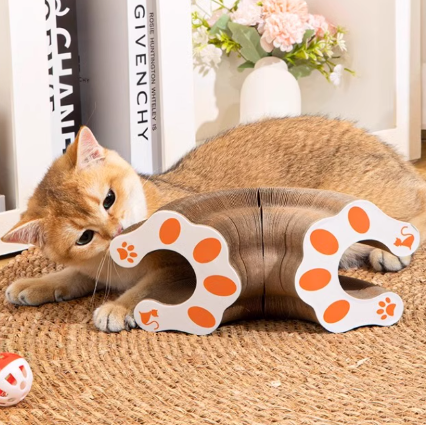 Foldable Magic Accordion Cat Scratcher – Entertaining and Stress-Relieving