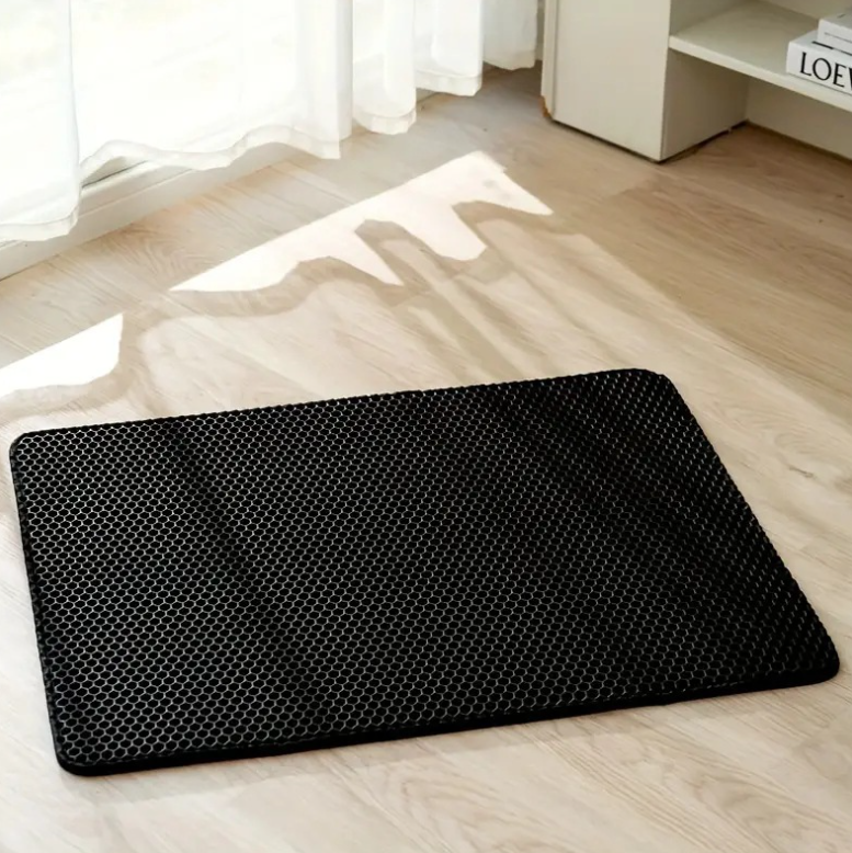 Hole-Style EVA Cat Litter Mat – Prevents Litter Spillage & Easy Cleaning